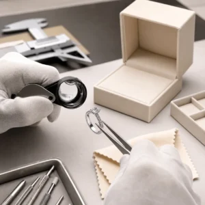 Quality control inspection for OEM custom jewelry manufacturing